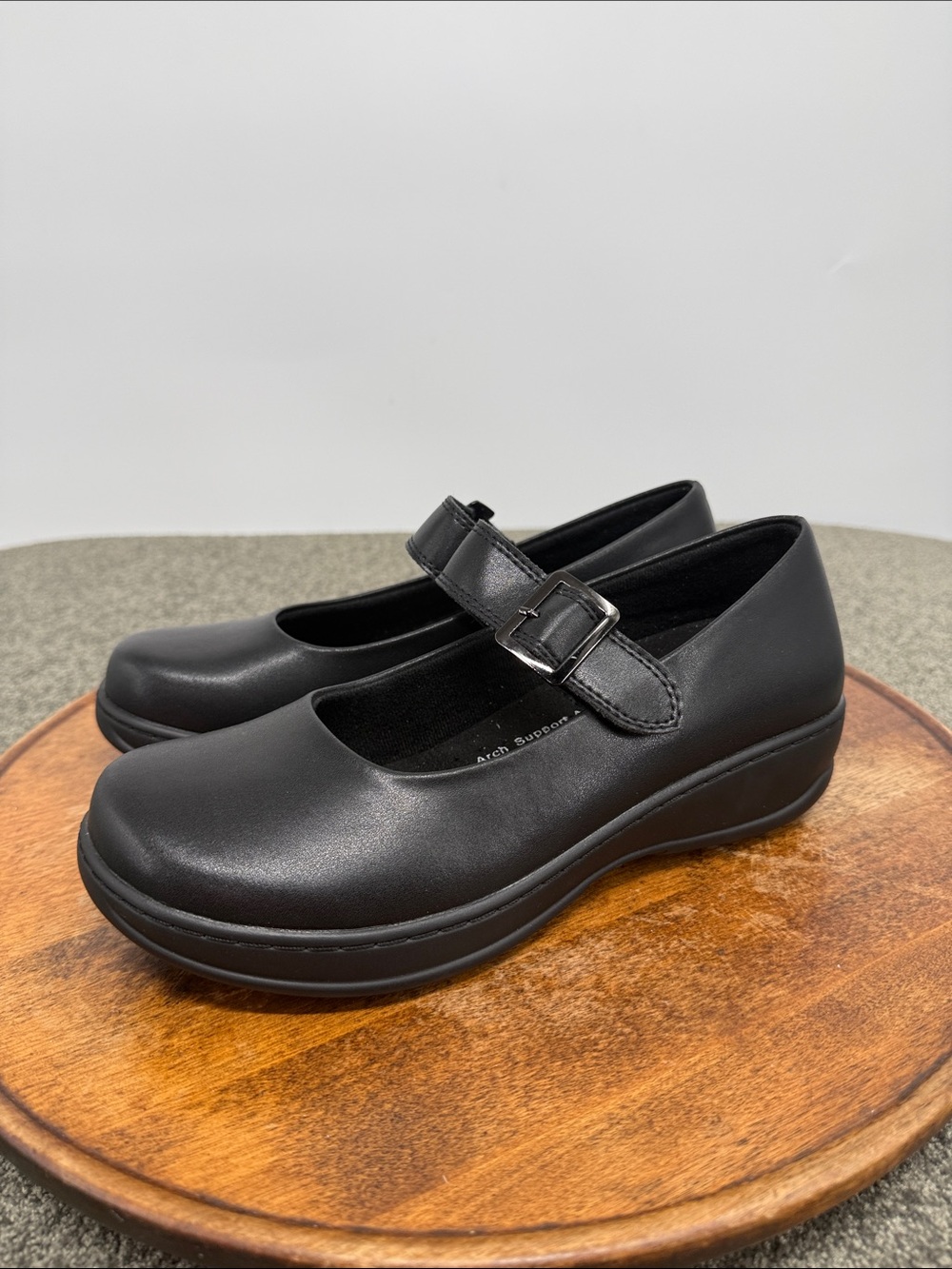 Spring Step Shoes Wm 8 Black Mary Jane Comfort Arvada Oil Skid Resist Nurse Work